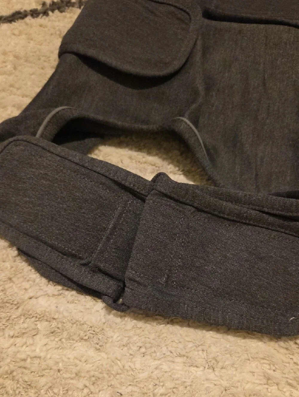 Charcoal Dog Anxiety Vest with Tightening Panels